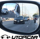 Blind Spot Mirrors.XLarge for SUV, Truck, and Pick-up Engineered by Utopicar for Blind Side- 2 Pack